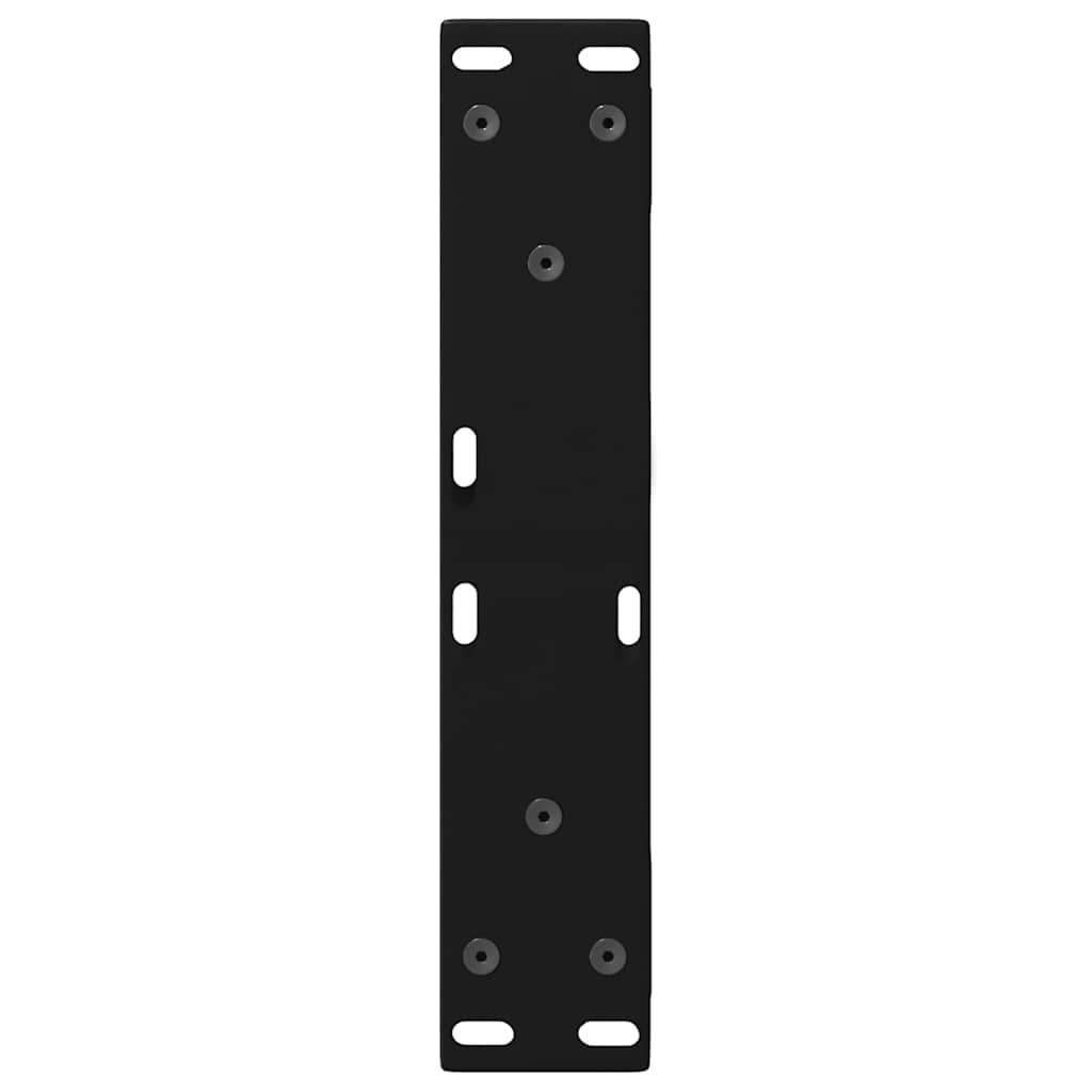 Noge za klub stolić 2 kom Crne 40 x (30-31,3) cm Čelik