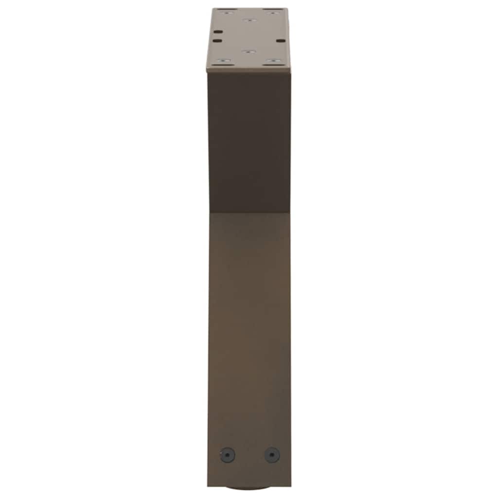 Noge za klub stolić 2 kom. Prirodni čelik 40 x (30-31,3) cm Čelik