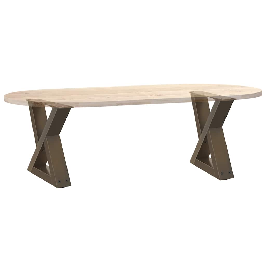 Noge za klub stolić 2 kom. Prirodni čelik 40 x (30-31,3) cm Čelik