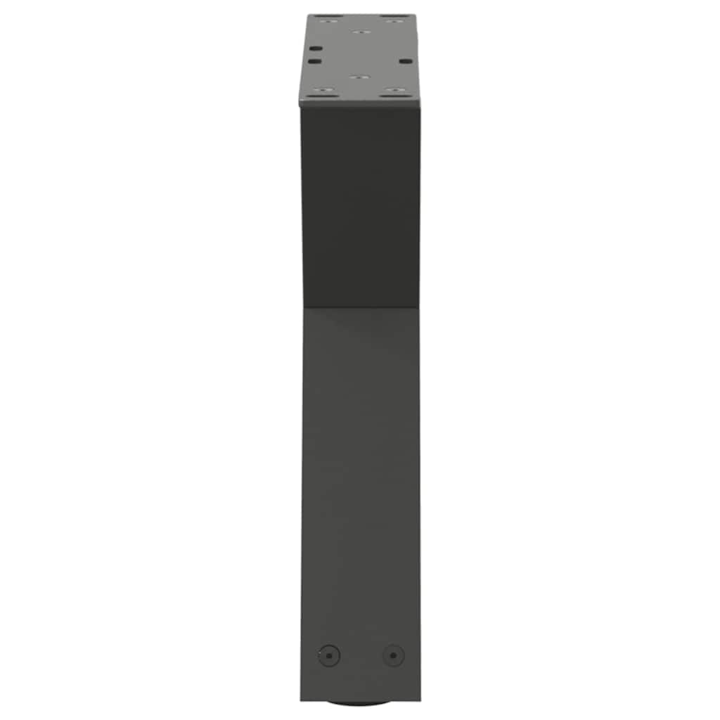 Noge za klub stolić 2 kom. antracit 60 x (30-31,3) cm čelik