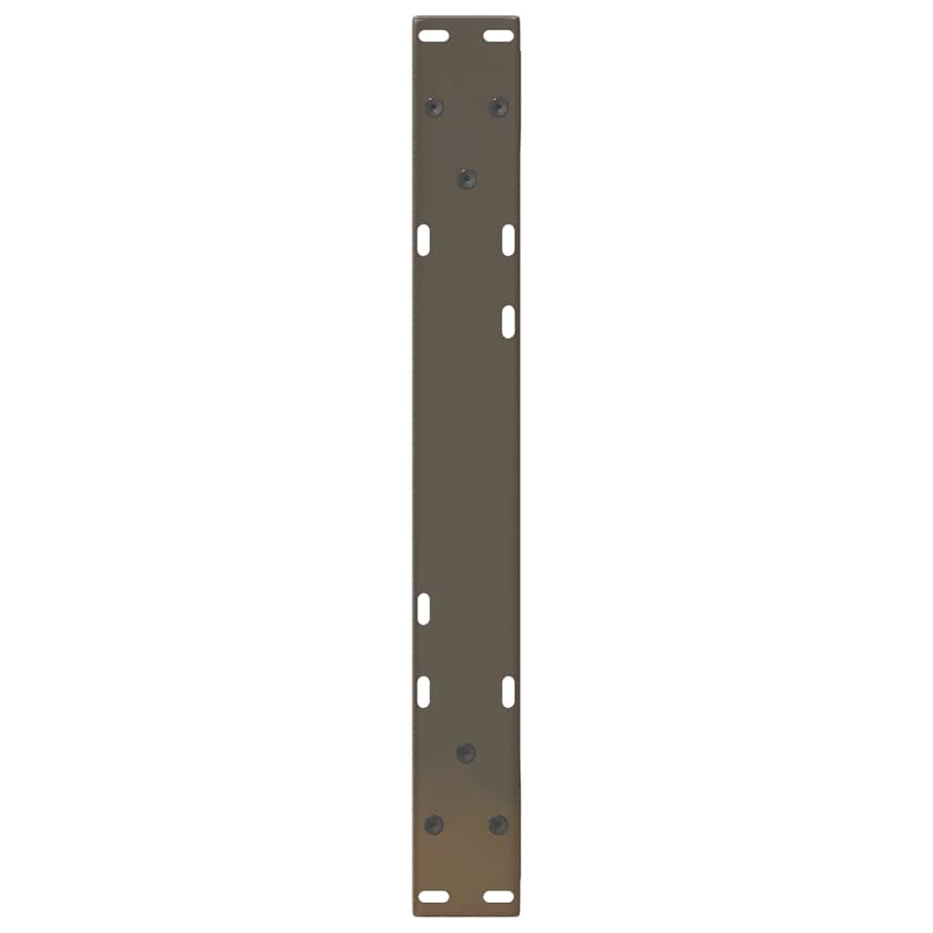Noge za klub stolić 2 kom. Prirodni čelik 60 x (30-31,3) cm Čelik
