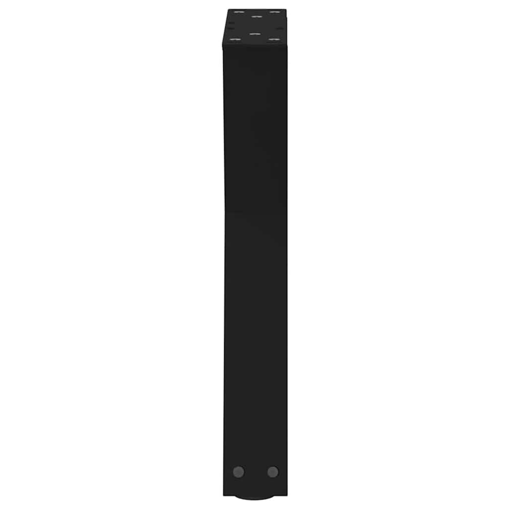 Noge za klub stolić 2 kom Crne 28 x (42-43,3) cm Čelične