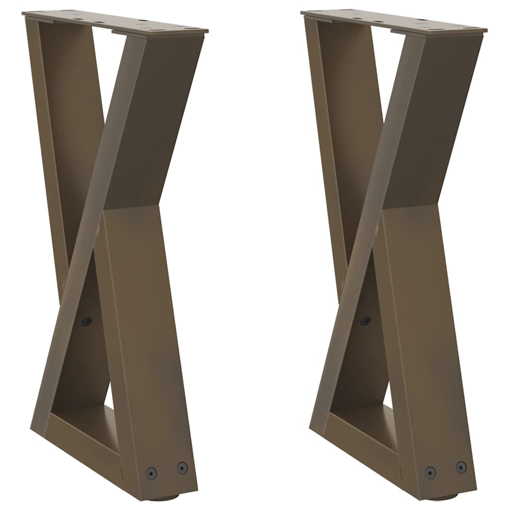 Noge za klub stolić 2 kom. Prirodni čelik 28 x (42-43,3) cm Čelik