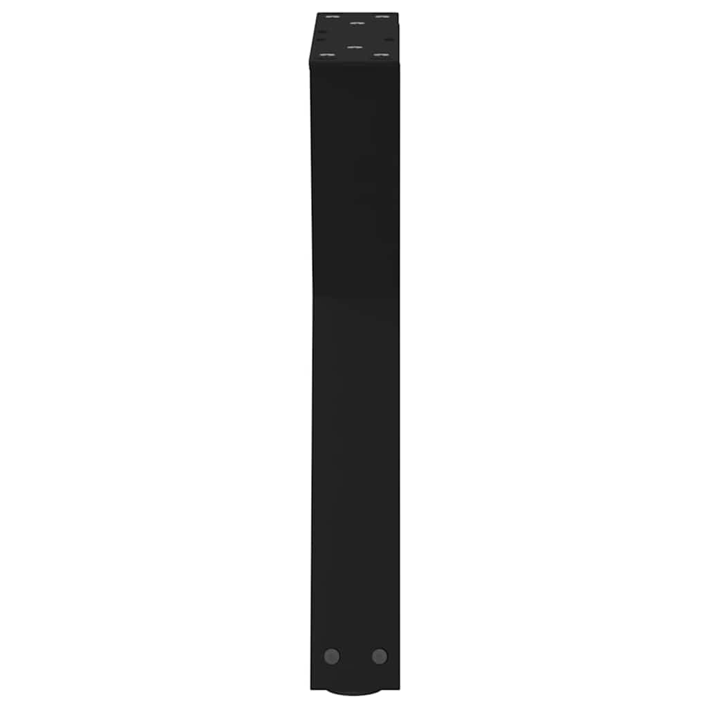 Noge za klub stolić 2 kom Crne 38 x (42-43,3) cm Čelične