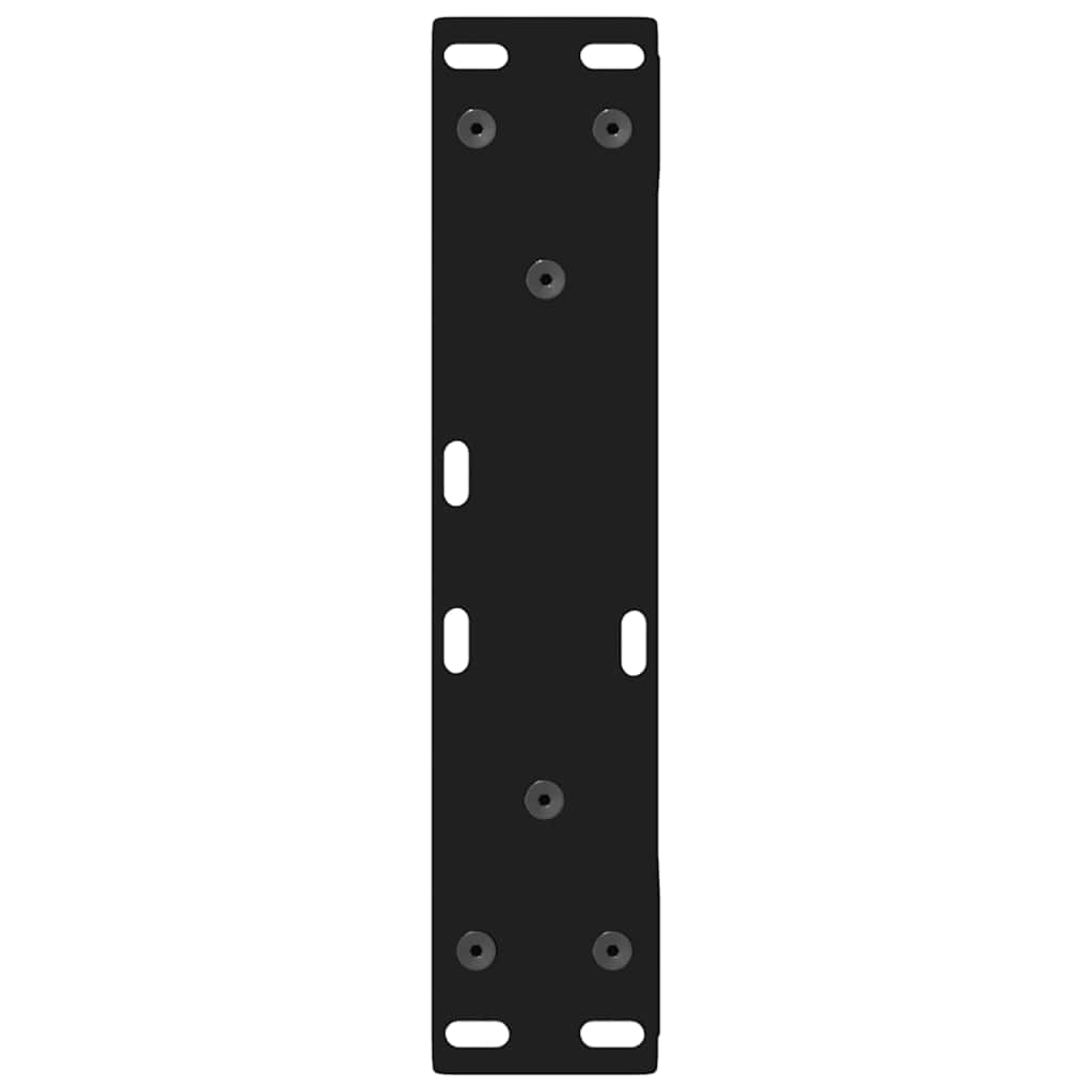 Noge za klub stolić 2 kom Crne 38 x (42-43,3) cm Čelične
