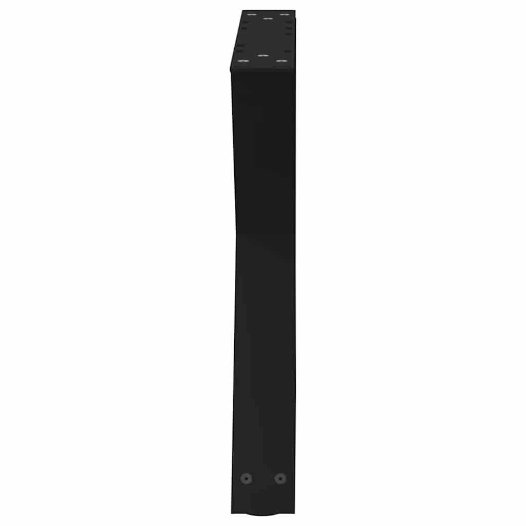 Noge za klub stolić 2 kom Crne 50 x (42-43,3) cm Čelične