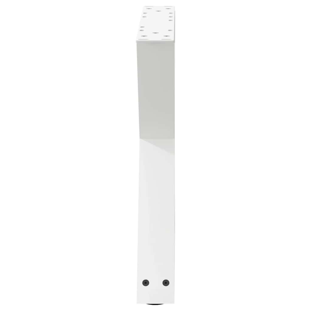 Noge za klub stolić 2 kom Bijele 50 x (42-43,3) cm Čelik