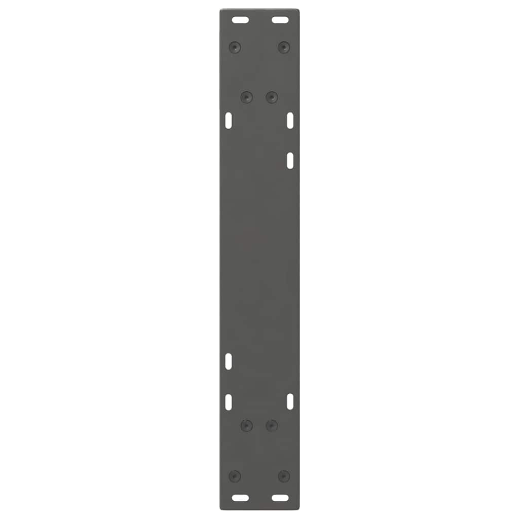 Noge za blagovaonski stol 2 kom. antracit 50 x (72-73,3) cm čelik
