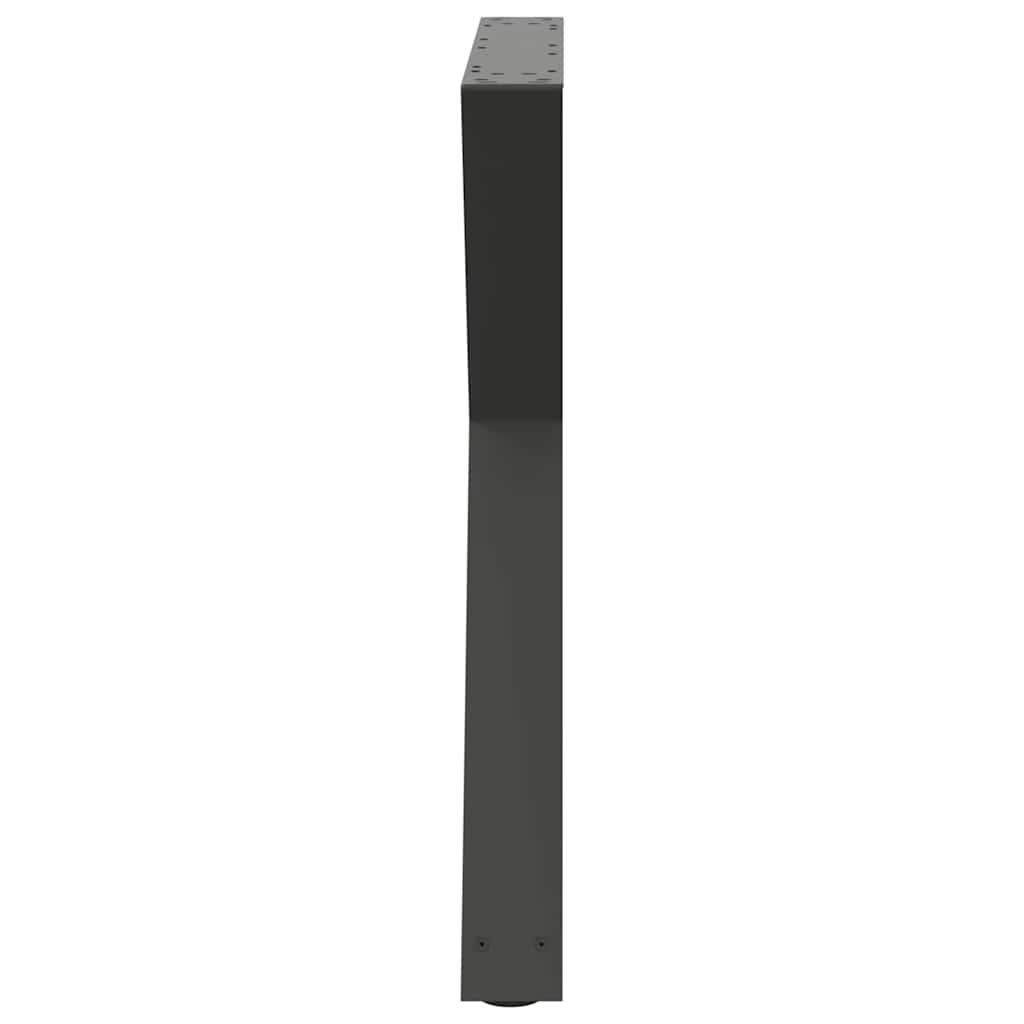 Noge za blagovaonski stol 2 kom. antracit 70 x (72-73,3) cm čelik