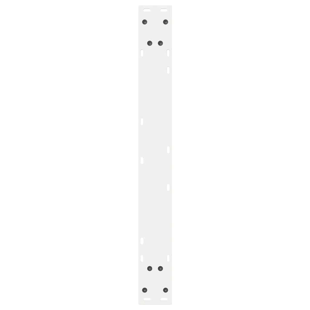 Noge za blagovaonski stol 2 kom Bijele 80 x (72-73,3) cm Čelik