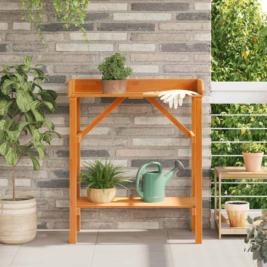 Stol za presađivanje Smeđa 75 x 40 x 90 cm Čvrsto borovo drvo