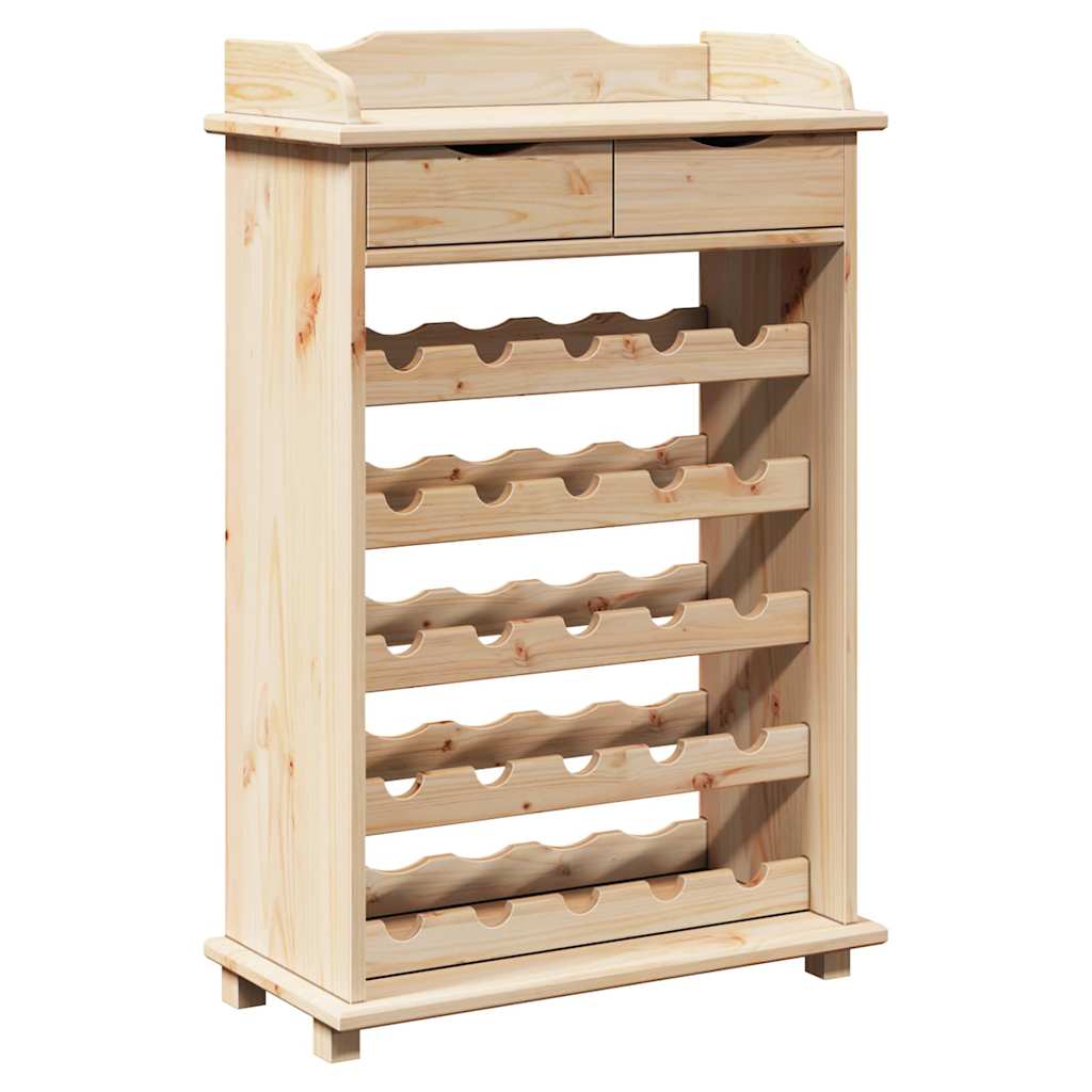 Stalak za vino Prirodna 58 x 28 x 90 cm Masivno drvo bora