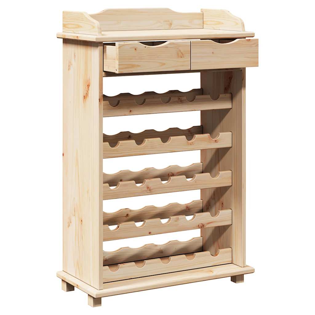 Stalak za vino Prirodna 58 x 28 x 90 cm Masivno drvo bora