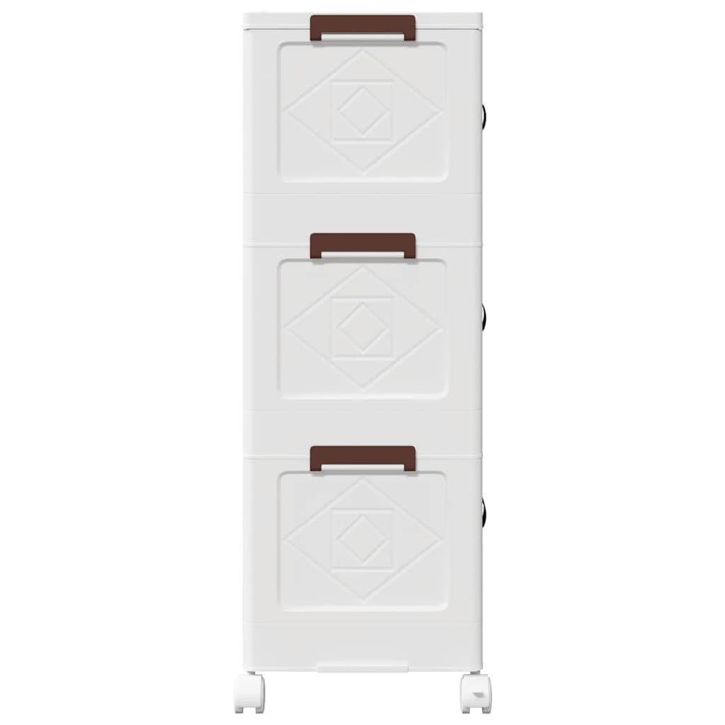 Složiva kutija za pohranu kotačima 3razine 28 L 48,5x29,5x86 cm