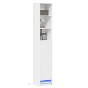 Komoda s LED svjetlima bijela 36x32,5x200 cm konstruirano drvo