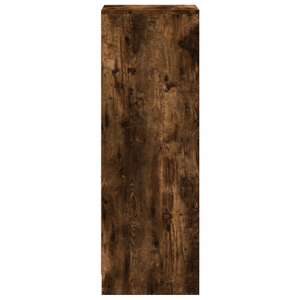 Komoda s LED svjetlima boja hrasta 38 x 34 x 100 cm drvena