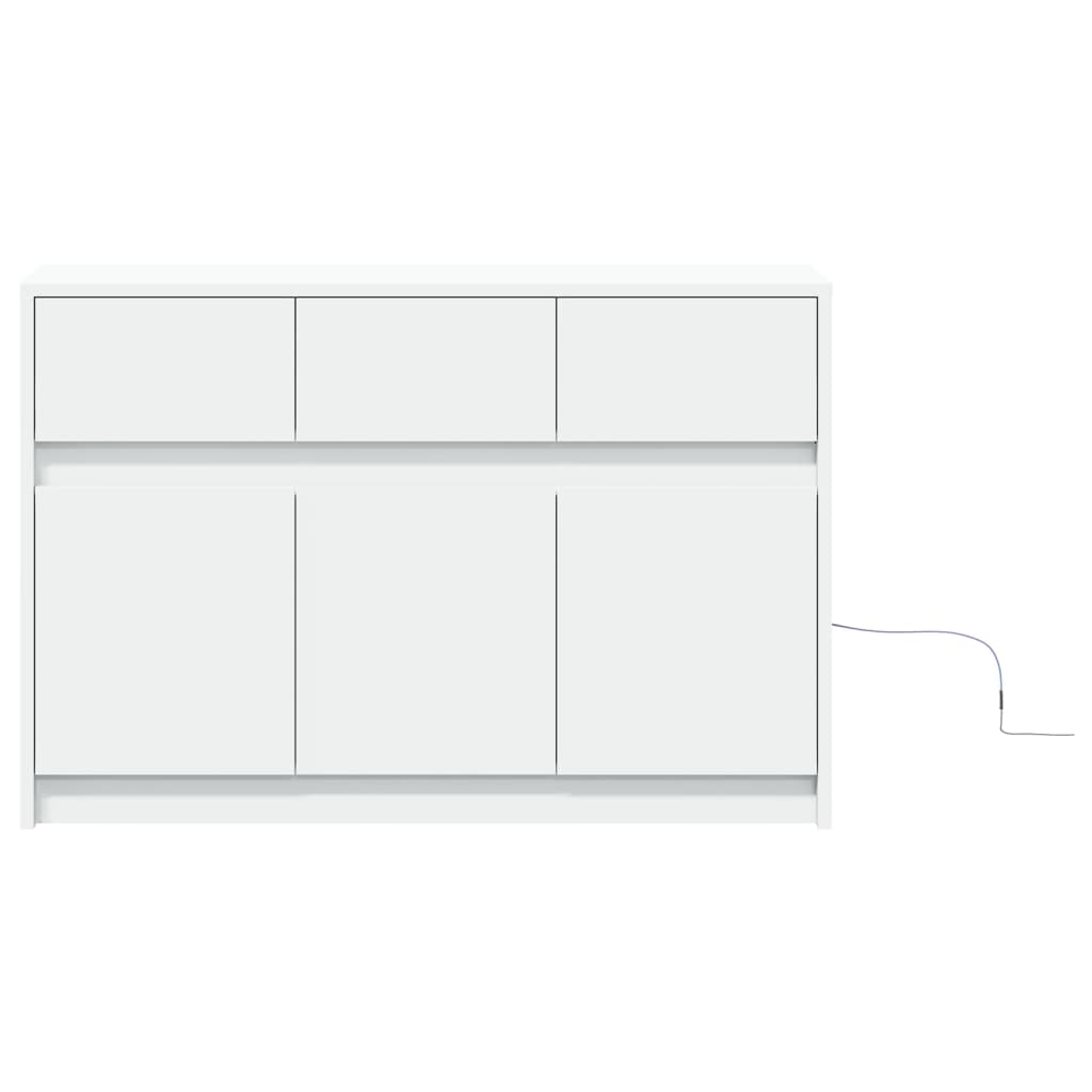 TV ormarić LED bijeli 91x34x61 cm od konstruiranog drva