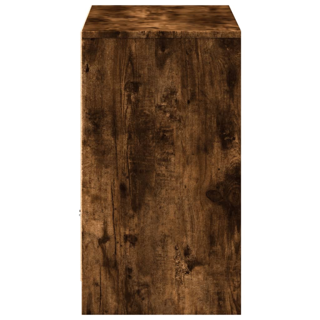 TV ormarić s LED svjetlima boja hrasta 91x34x61 cm drveni
