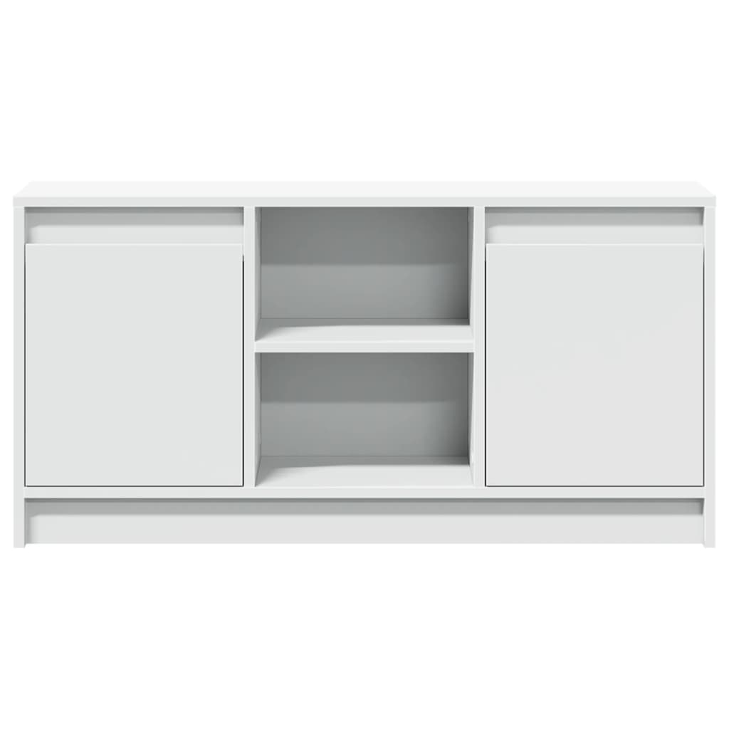 TV ormarić LED bijeli 100 x 34 x 50 cm od konstruiranog drva
