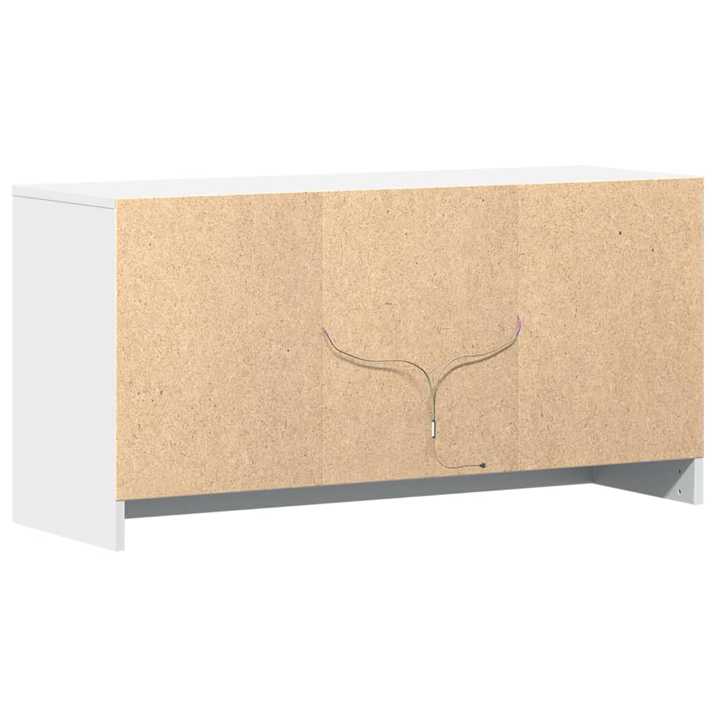 TV ormarić LED bijeli 100 x 34 x 50 cm od konstruiranog drva