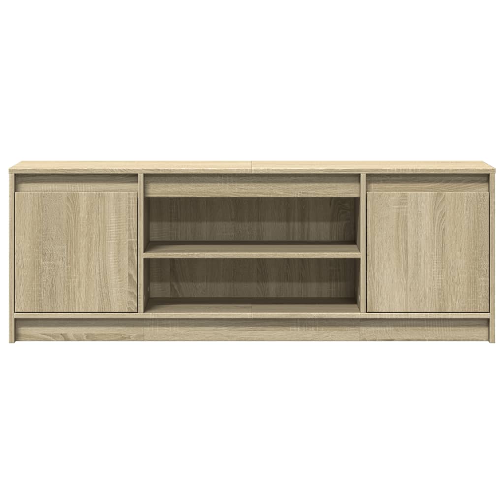 TV ormarić s LED svjetlima boja hrasta 139,5x34x50 cm drveni