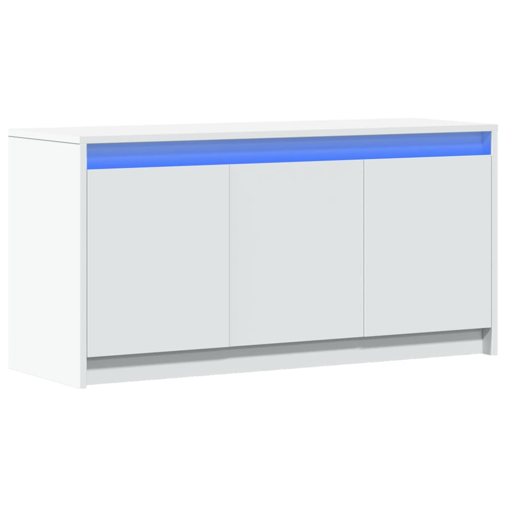 TV ormarić LED bijeli 100 x 34 x 50 cm od konstruiranog drva