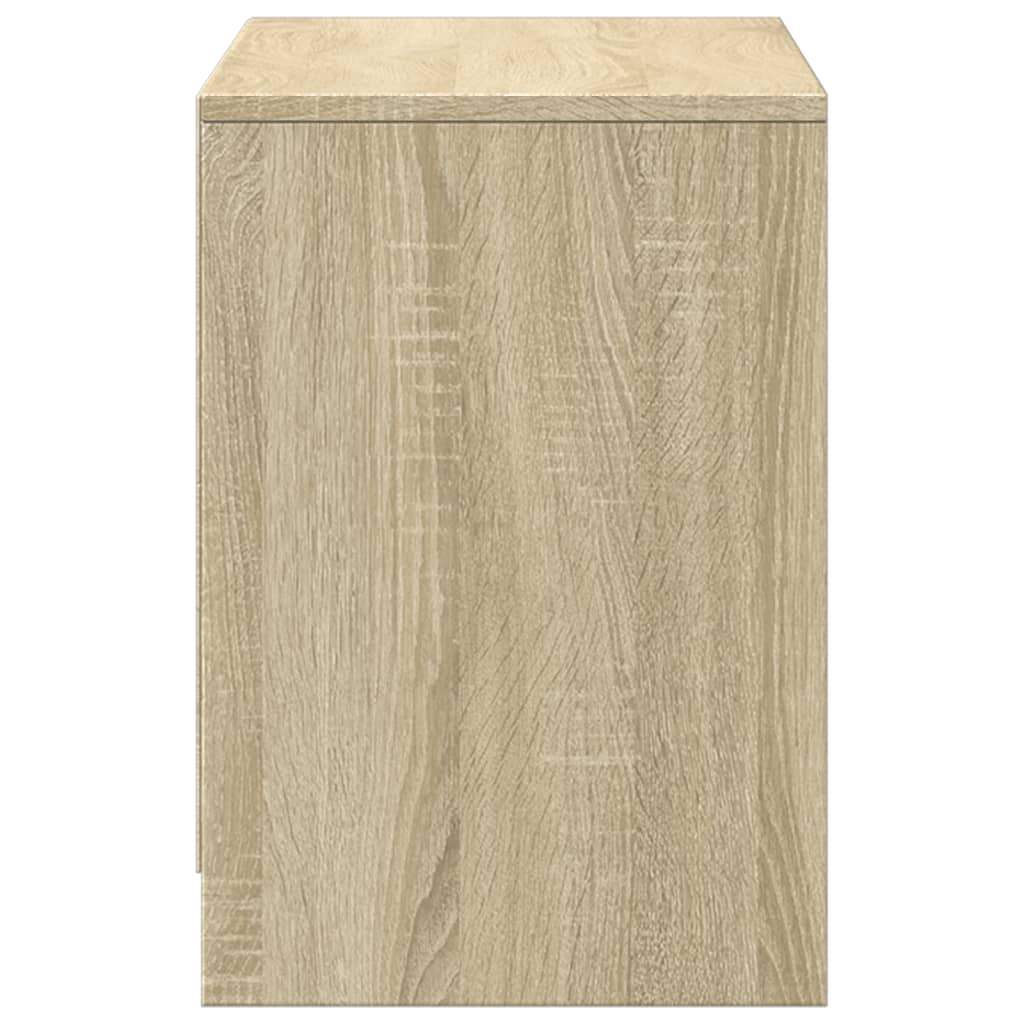 TV ormarić s LED svjetlima boja hrasta 100x34x50 cm drveni