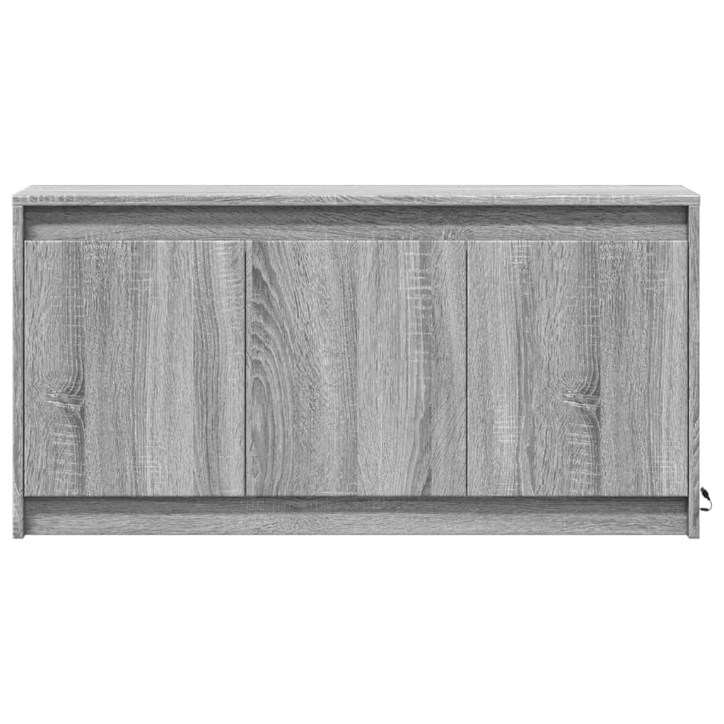 TV ormarić s LED svjetlima boja hrasta 100x34x50 cm drveni