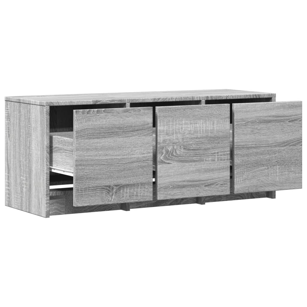 TV ormarić s LED svjetlima boja hrasta 97x34x40 cm drveni