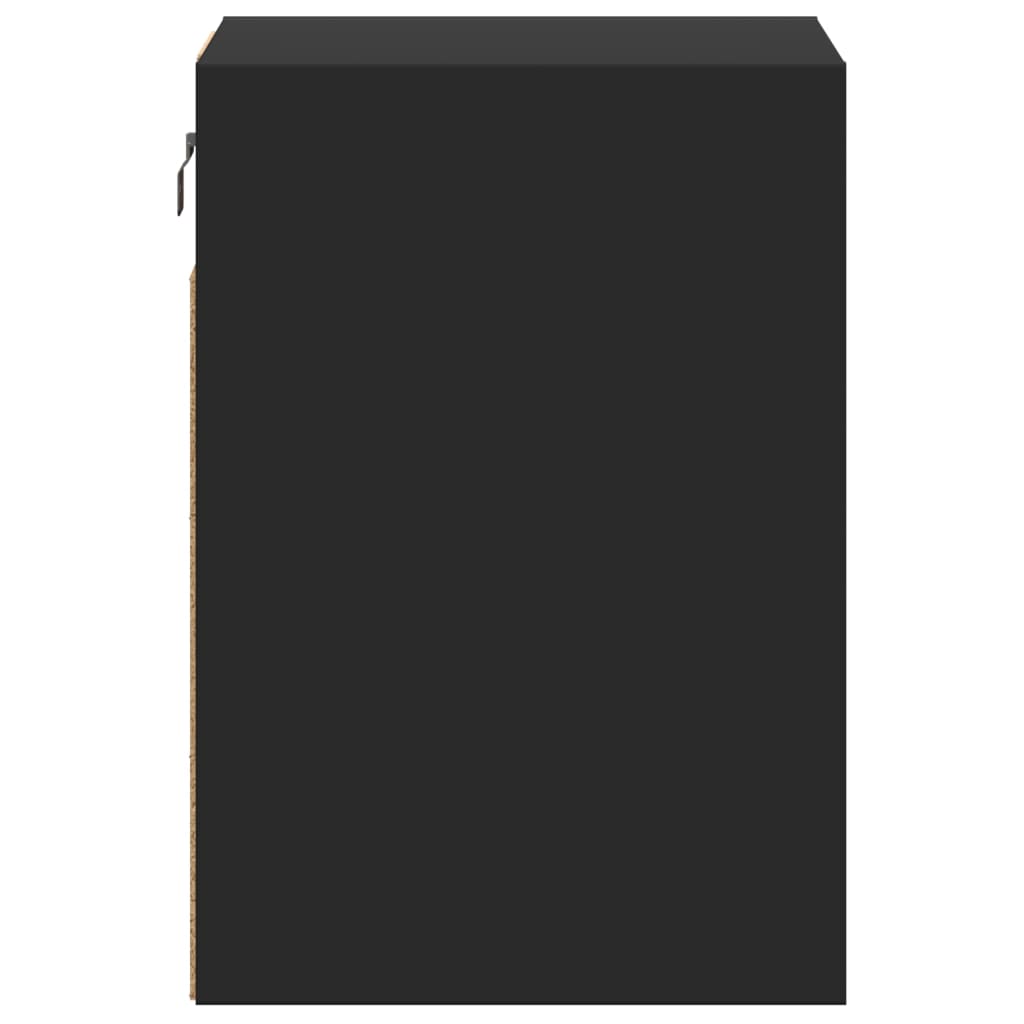 Zidni TV ormarići s LED svjetlima 2 kom crni 41x31x45 cm
