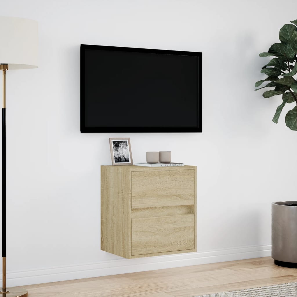 Zidni TV ormarić LED boja hrasta sonome 41x31x45 cm
