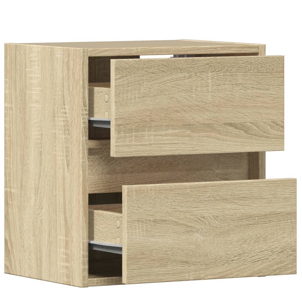 Zidni TV ormarići LED 2 kom boja hrasta sonome 41x31x45 cm
