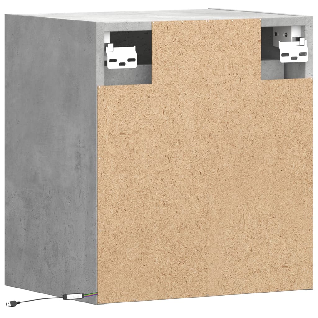Zidni TV ormarići LED 2 kom boja betona 41x31x45 cm