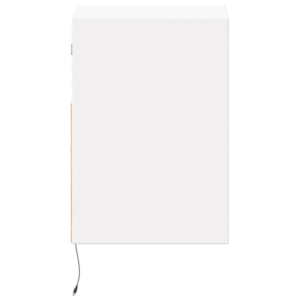 Zidni TV ormarići s LED svjetlima 2 kom bijeli 41 x 31 x 45 cm