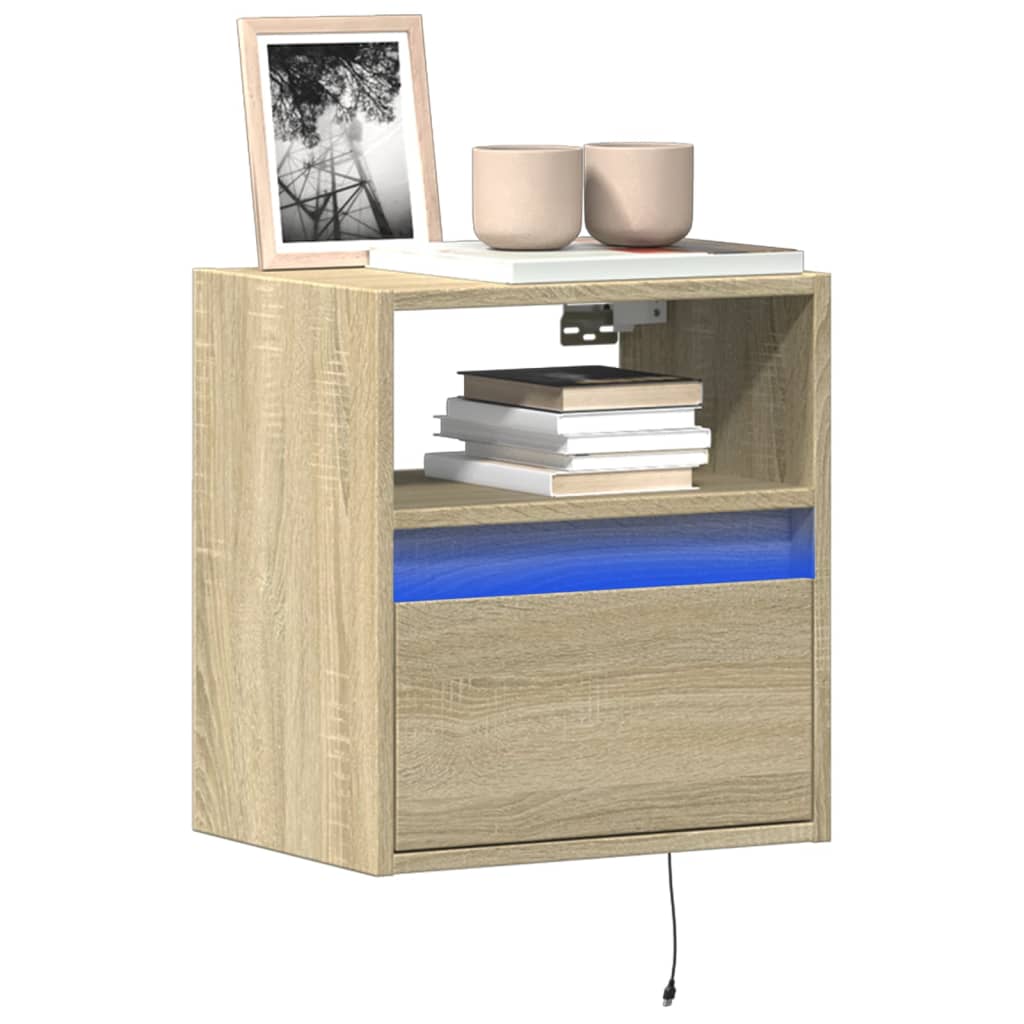Zidni TV ormarić LED boja hrasta sonome 41x31x45 cm