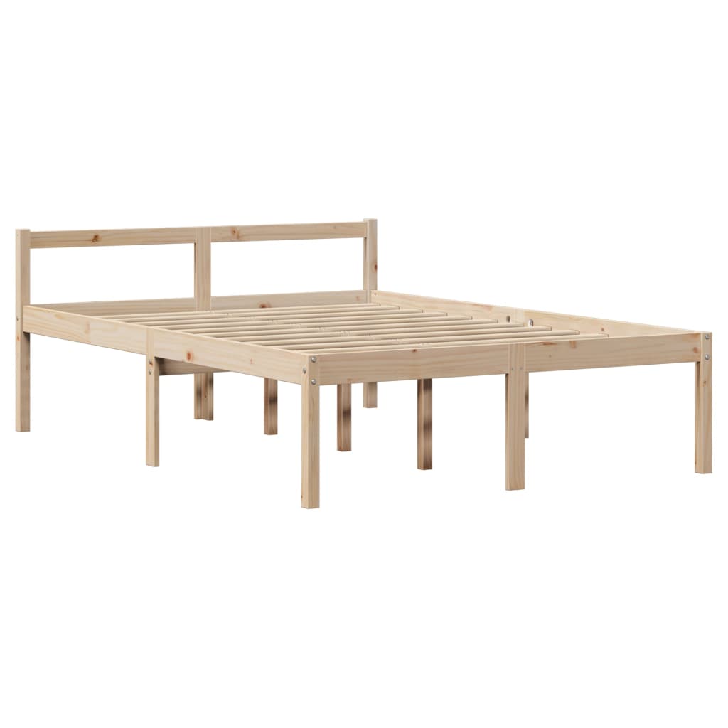 Krevet za starije s uzglavljem 140x190 cm od borovine