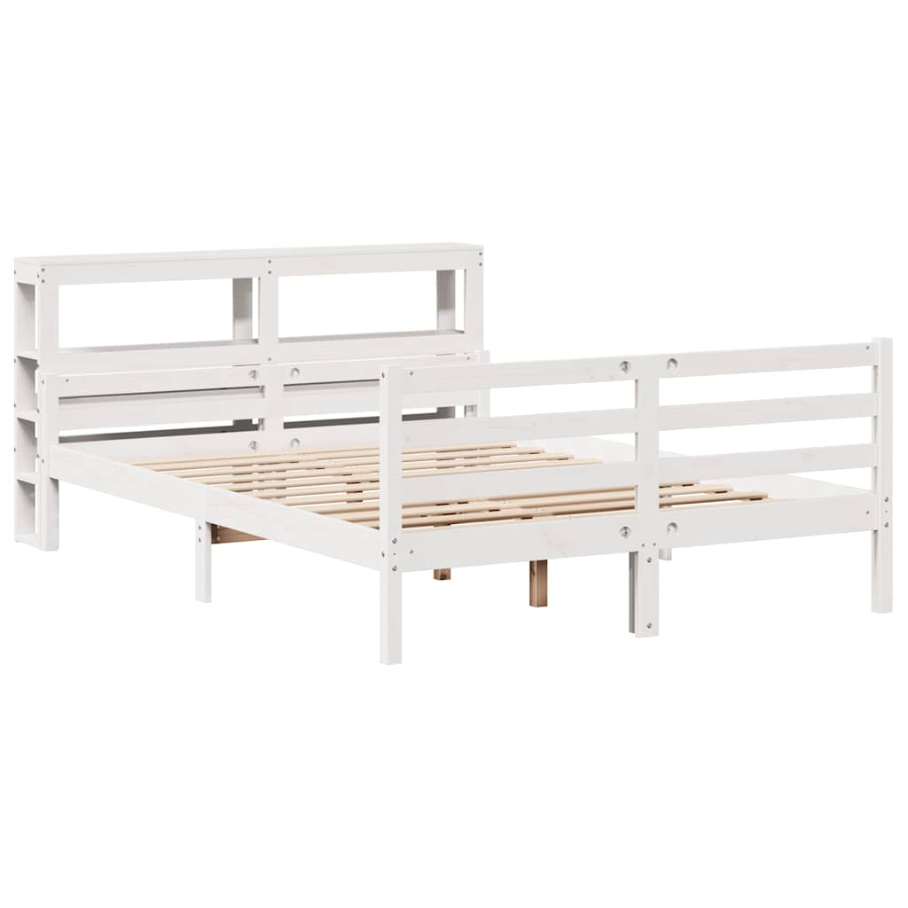 Okvir za krevet s uzglavljem 160 x 200 cm od masivne borovine