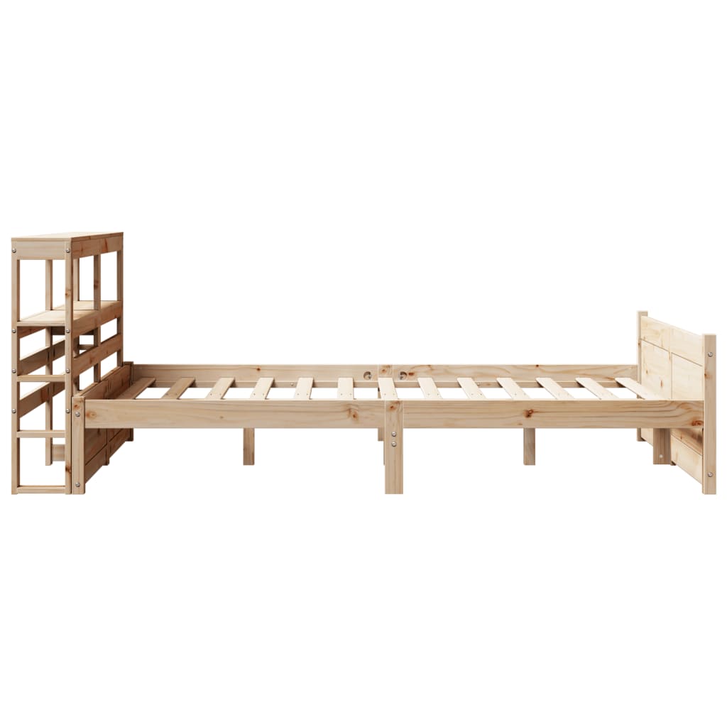 Okvir za krevet s uzglavljem 150 x 200 cm borovina