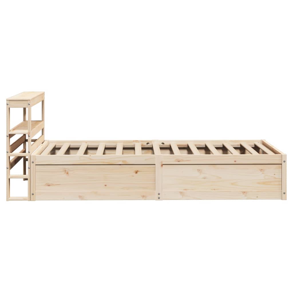 Okvir kreveta s uzglavljem 90 x 190 cm od borovine