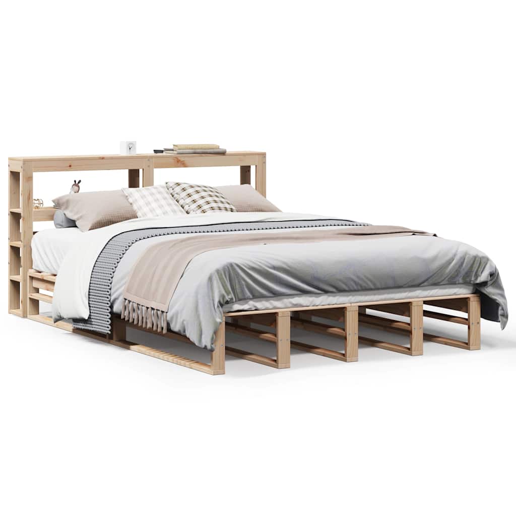 Okvir kreveta bez madraca 150 x 200 cm od masivne borovine