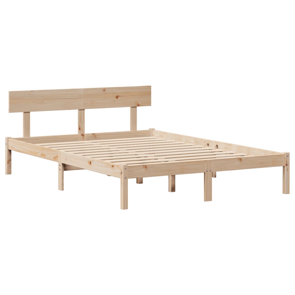 Okvir kreveta bez madraca 120 x 200 cm od masivne borovine