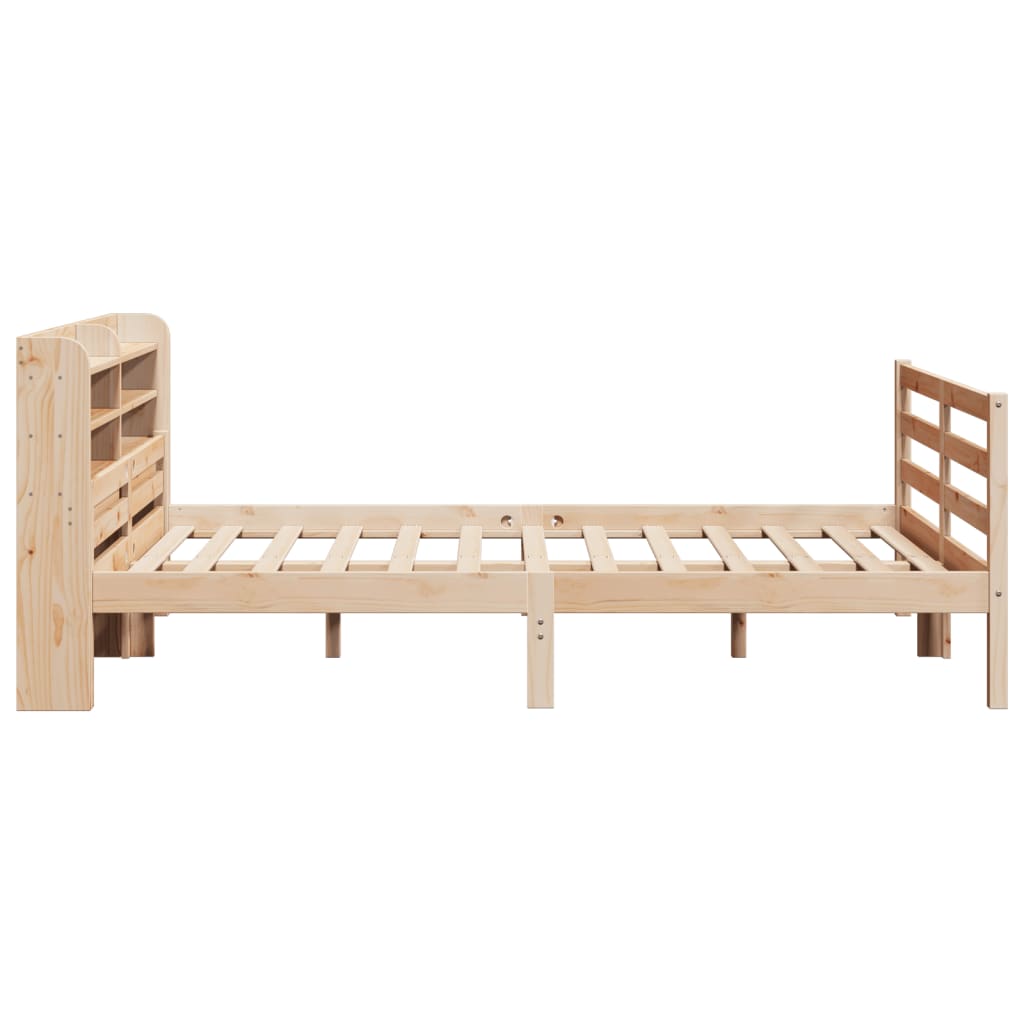 Okvir za krevet s uzglavljem 150 x 200 cm borovina