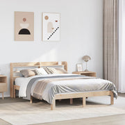 Okvir za krevet s uzglavljem 150 x 200 cm borovina