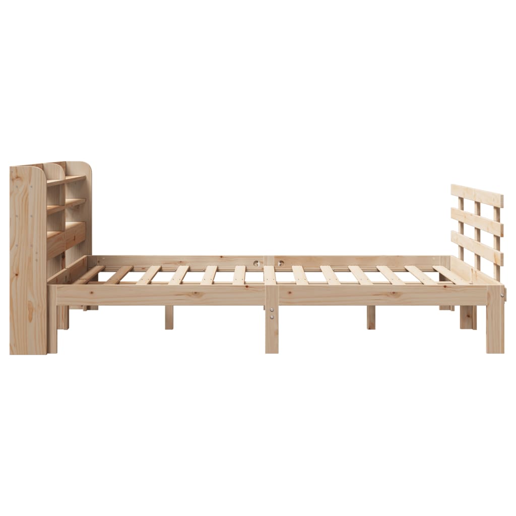 Okvir za krevet s uzglavljem 160 x 200 cm od masivne borovine