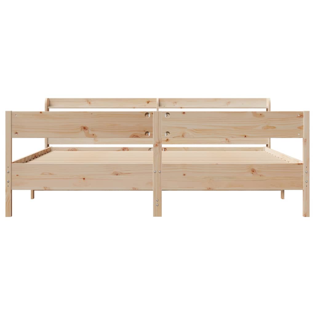 Okvir kreveta bez madraca 180 x 200 cm od masivne borovine