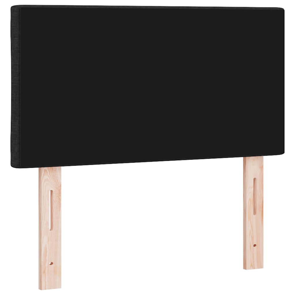 LED glava kreveta Crna 80 cm tkanina