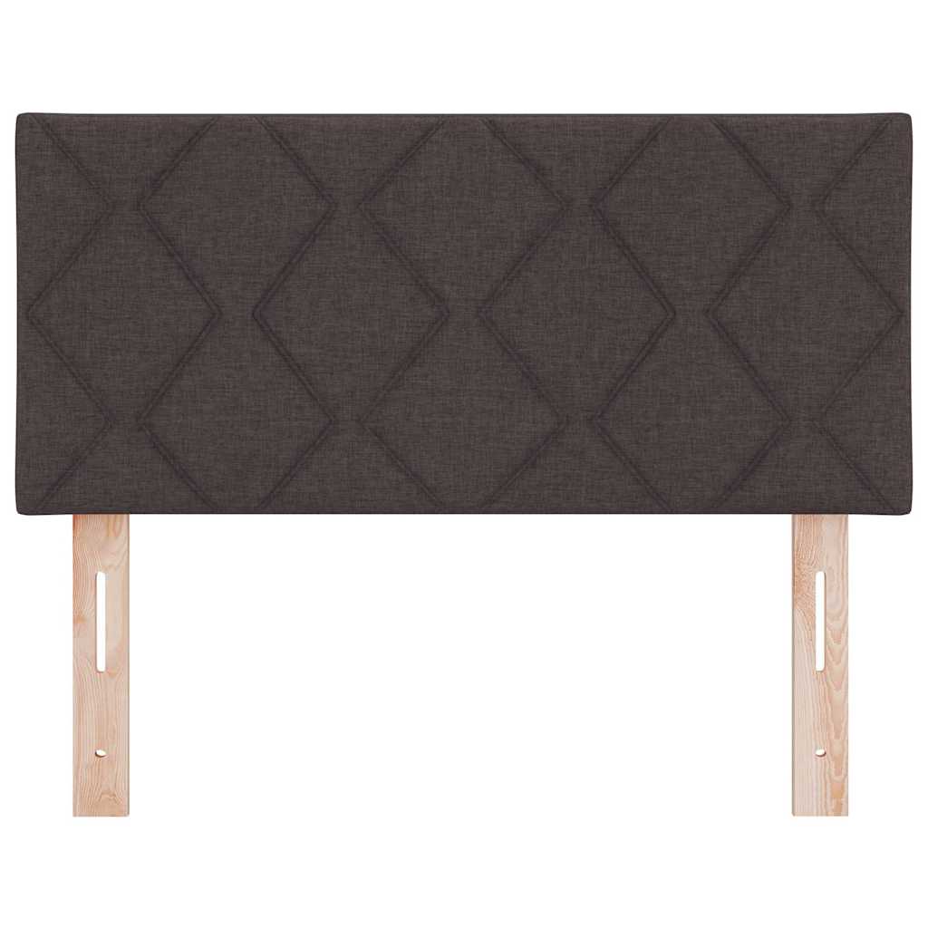 LED glava kreveta Smeđa 90 cm tkanina