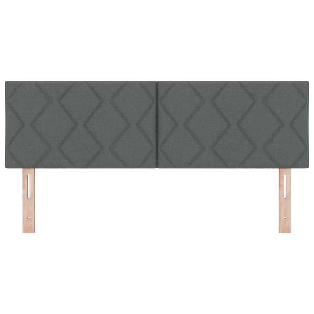 LED glava kreveta Sivi 144 cm tkanina