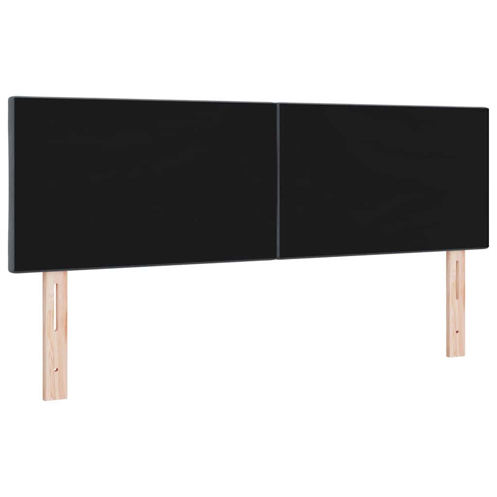 LED glava kreveta Tamno siva 144 cm Baršun