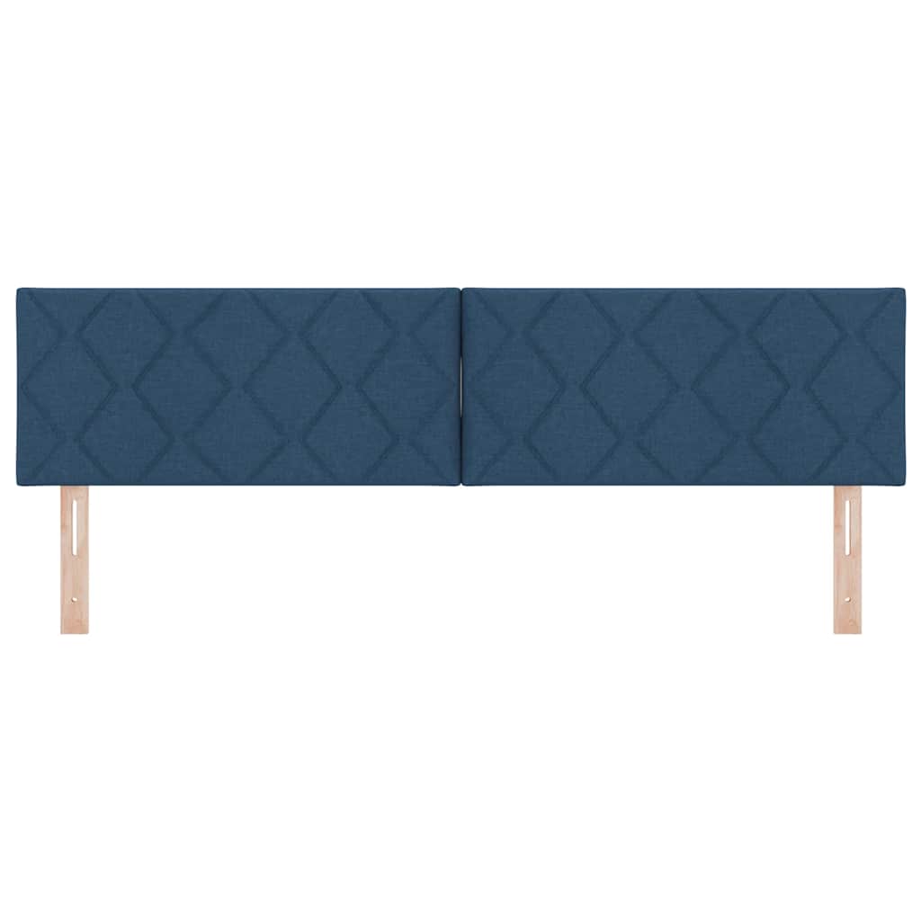 LED glava kreveta Plava 180 cm tkanina
